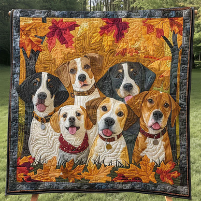 Autumn Dog WJ1608001CL Quilt