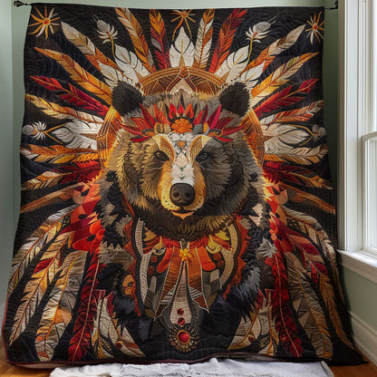 Bear Native American WJ1707001CL Quilt