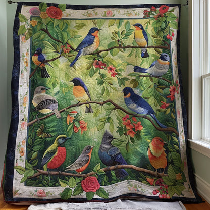 Bird Family WJ2507005CL Quilt