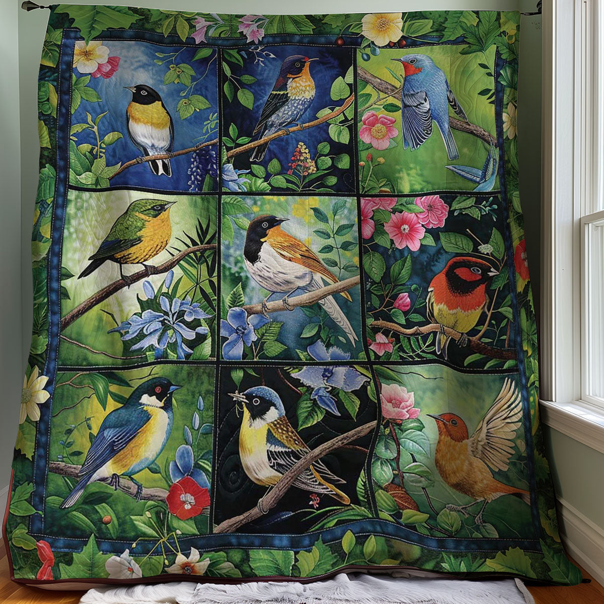 Bird Lovers WJ2407003CL Quilt