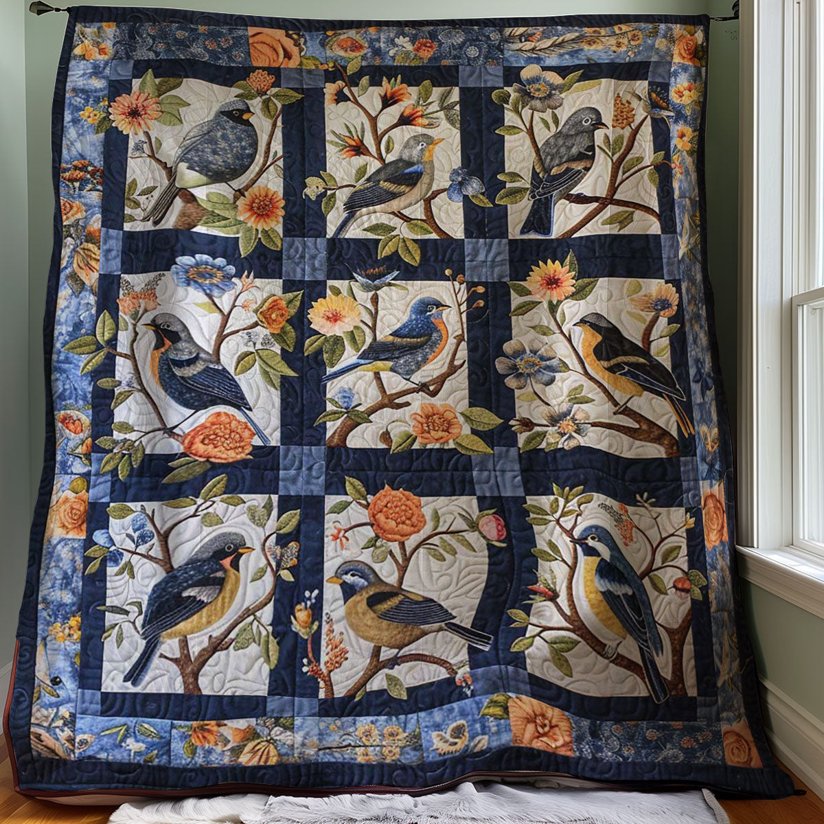 Bird Lovers WJ2507006CL Quilt