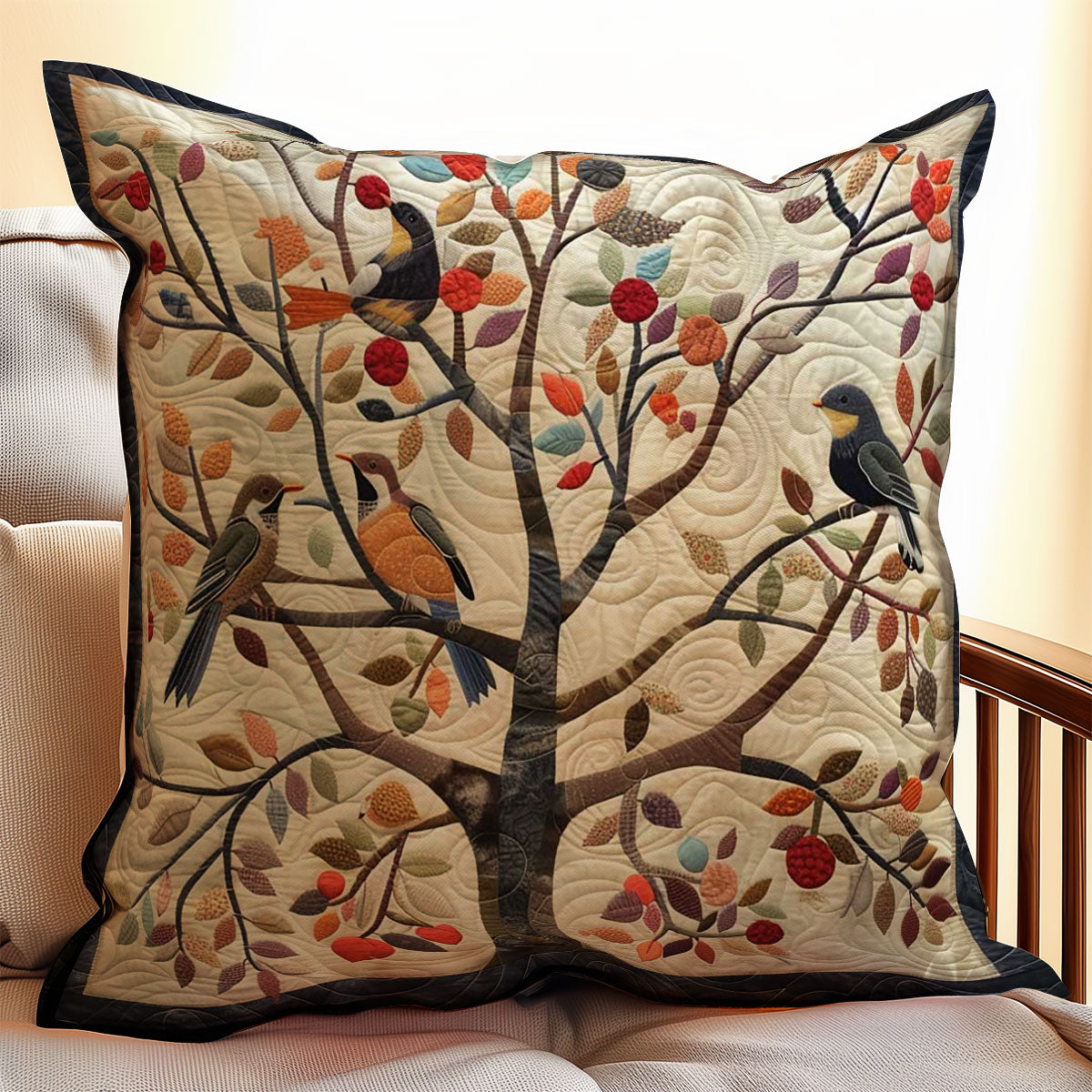 Birds On Tree WJ2207039CL Quilt Pillow Case