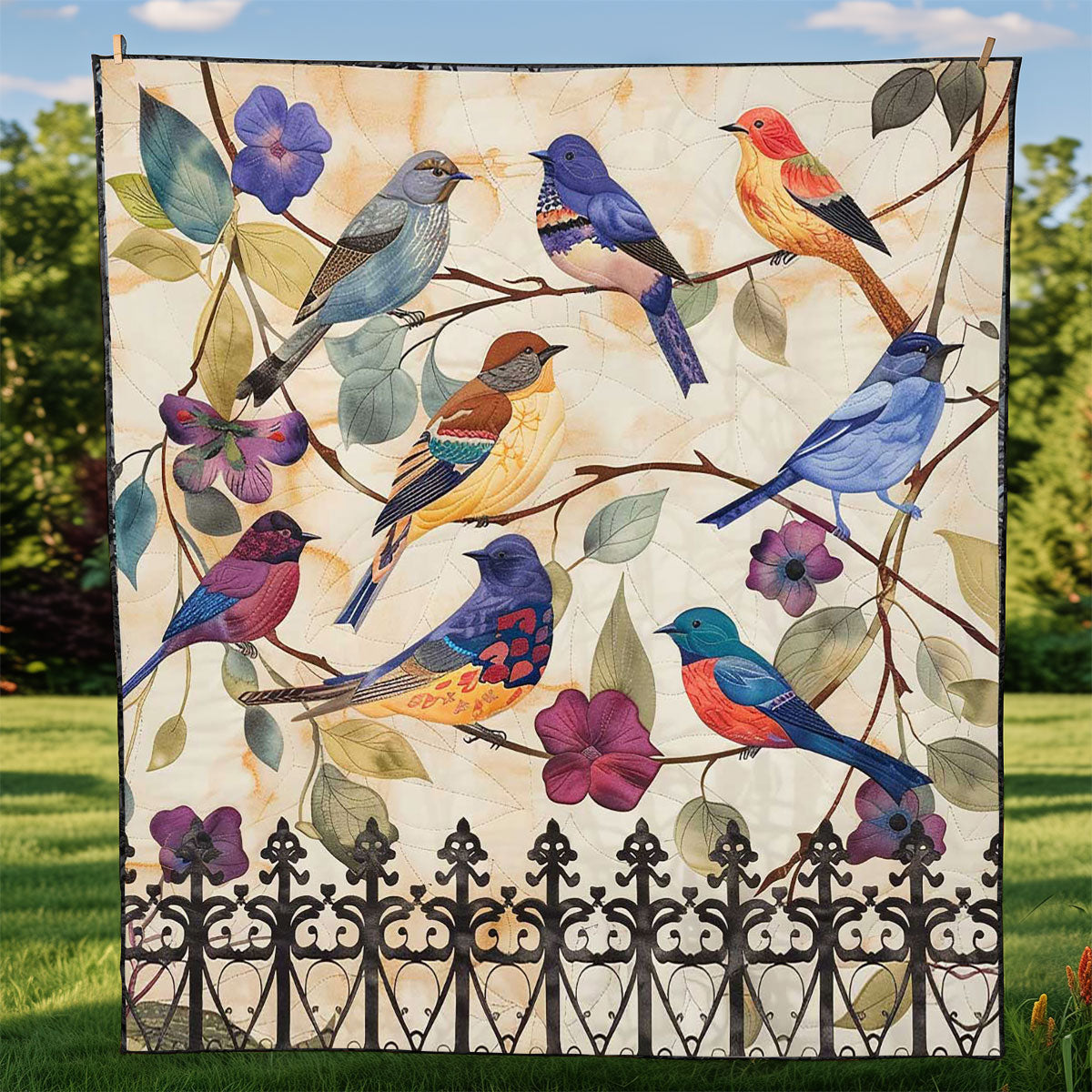 Birds WJ1009002CL Quilt