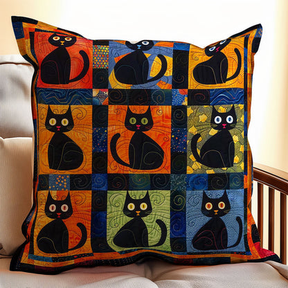 Black Cats WJ2008028CL Quilt Pillow Case