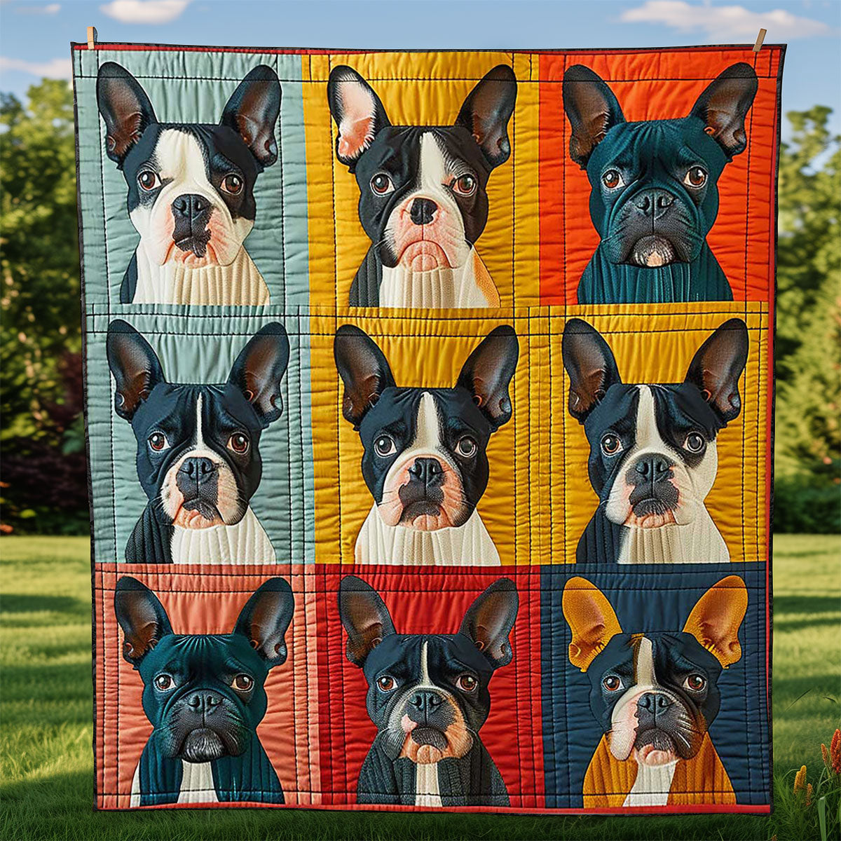 Boston Terrier WJ0509001CL Quilt