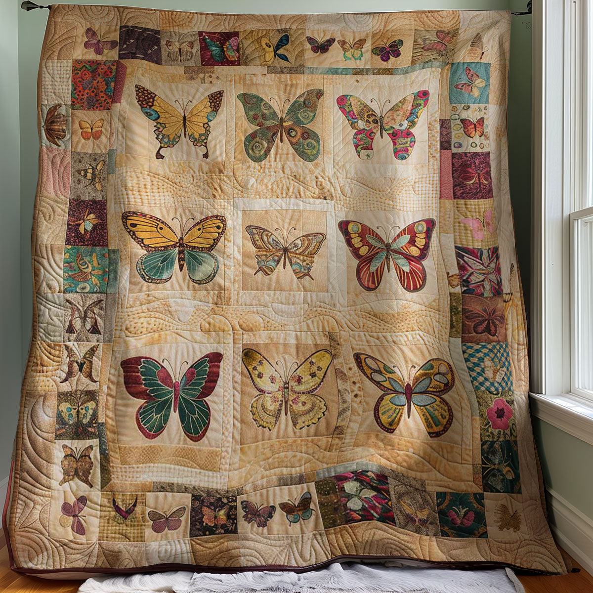 Butterflies WJ2607002CL Quilt