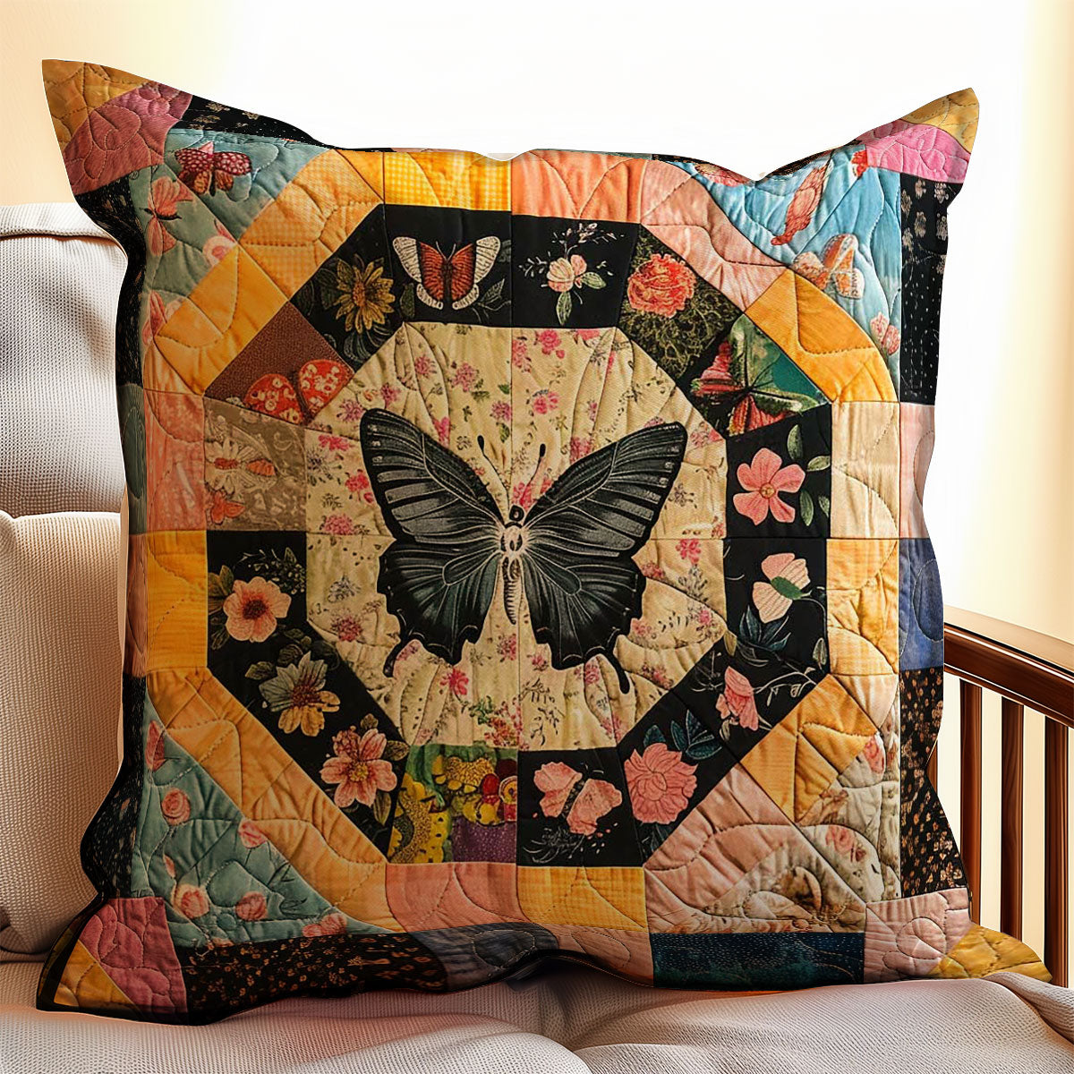 Butterfly WJ0308043CL Quilt Pillow Case