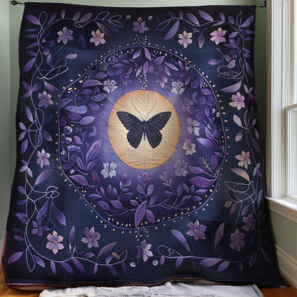 Purple Butterfly WJ1507009CL Quilt