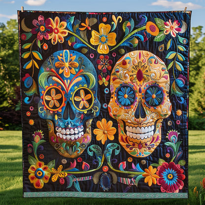 Calavera Sugar Skulls WJ1409002CL Quilt