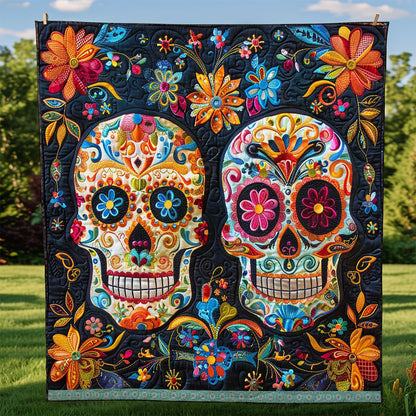 Calavera Sugar Skulls WJ1709006CL Quilt