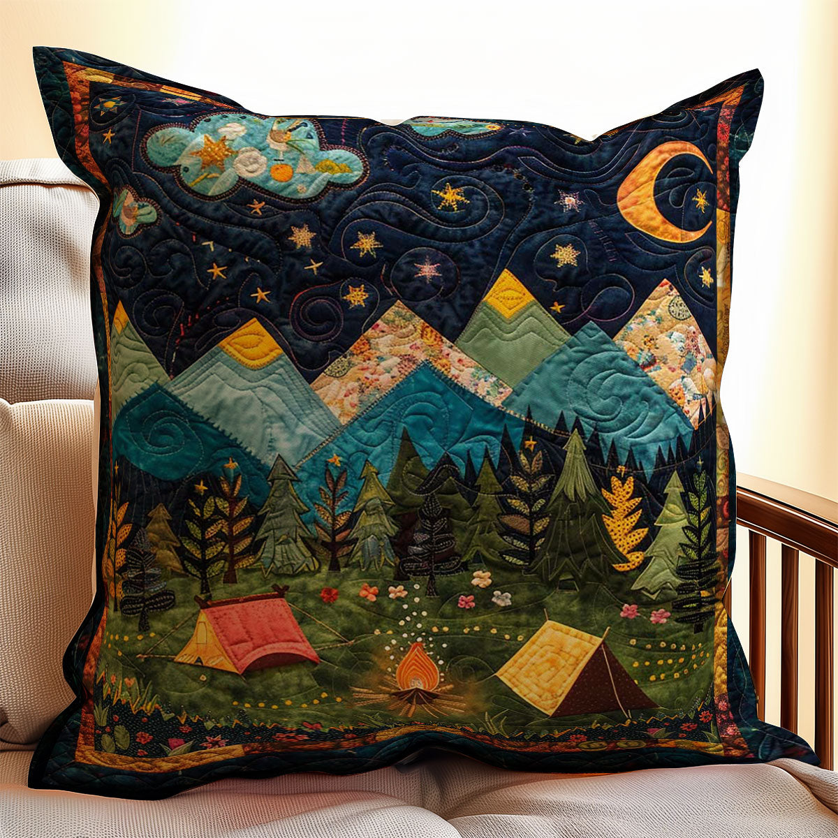 Camping WJ0208041CL Quilt Pillow Case