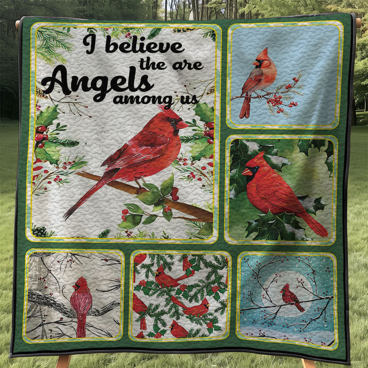 Cardinal Believe There Are Angels Among Us WJ0608008WK Quilt