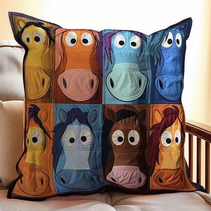 Cartoon Horse WJ1608033CL Quilt Pillow Case