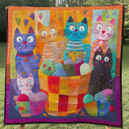 Cat In The Wool Basket WJ0808006CL Quilt