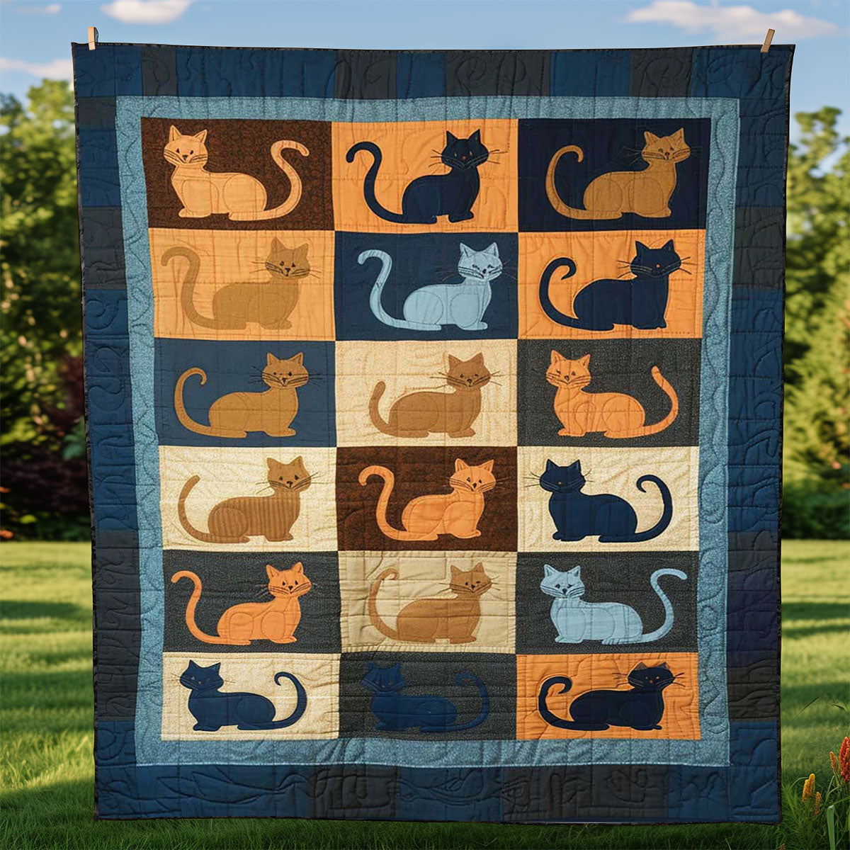 Cat Shape WJ2108002CL Quilt