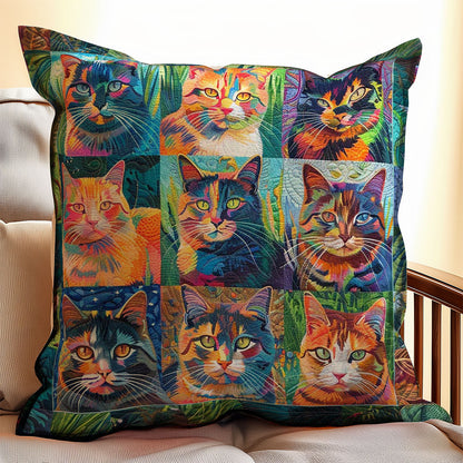 Cats WJ1308029CL Quilt Pillow Case