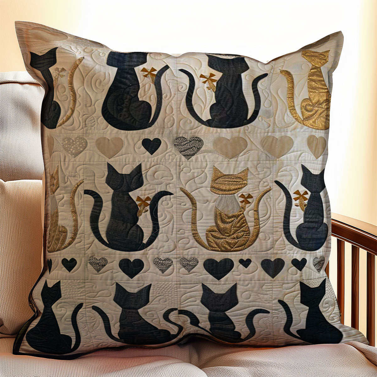 Cats WJ2207043CL Quilt Pillow Case