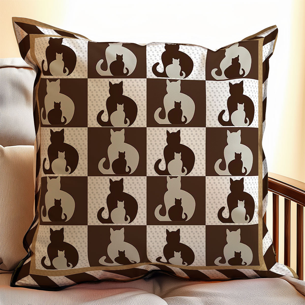 Cats WJ3007044WL Quilt Pillow Case