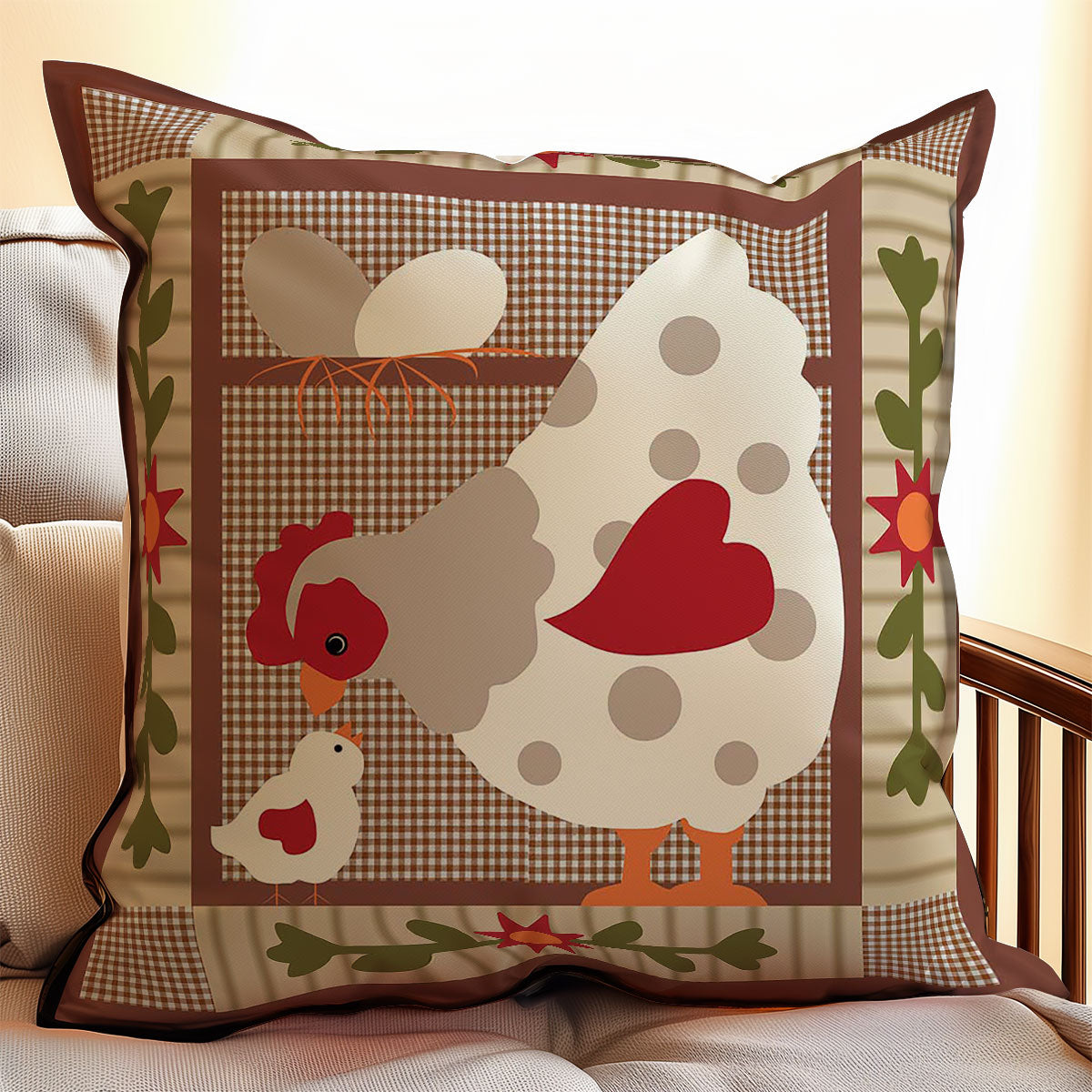 Chicken WJ0208044WQ Quilt Pillow Case