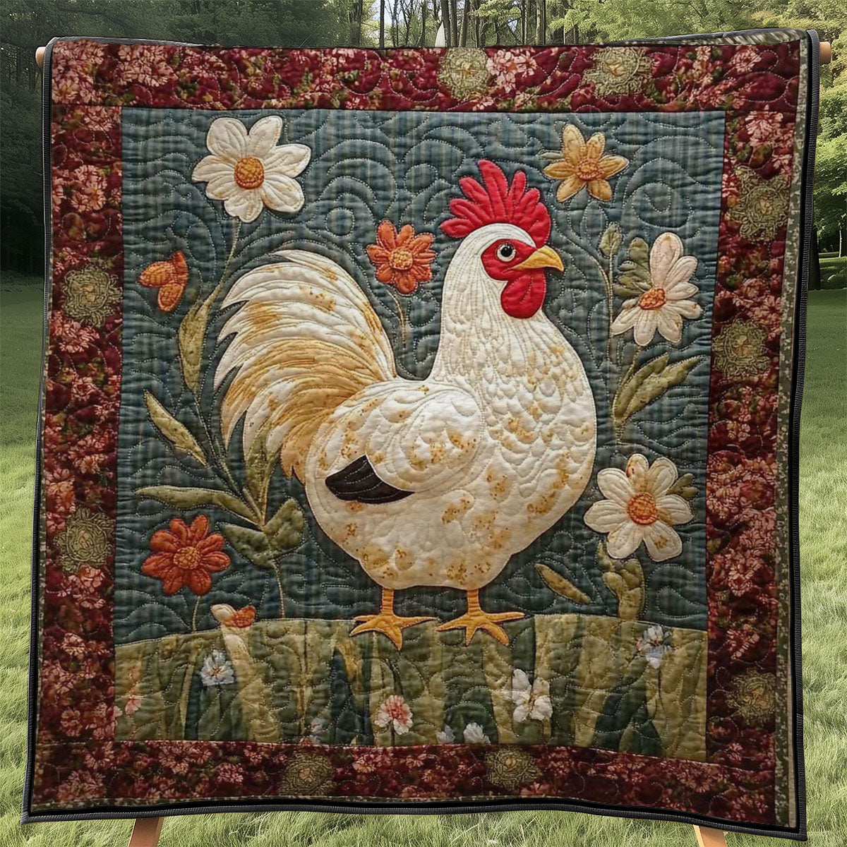 Chicken WJ0808008CL Quilt