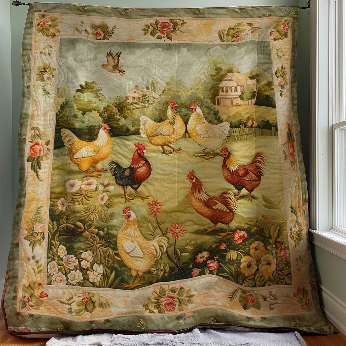 Chicken WJ1907015CL Quilt