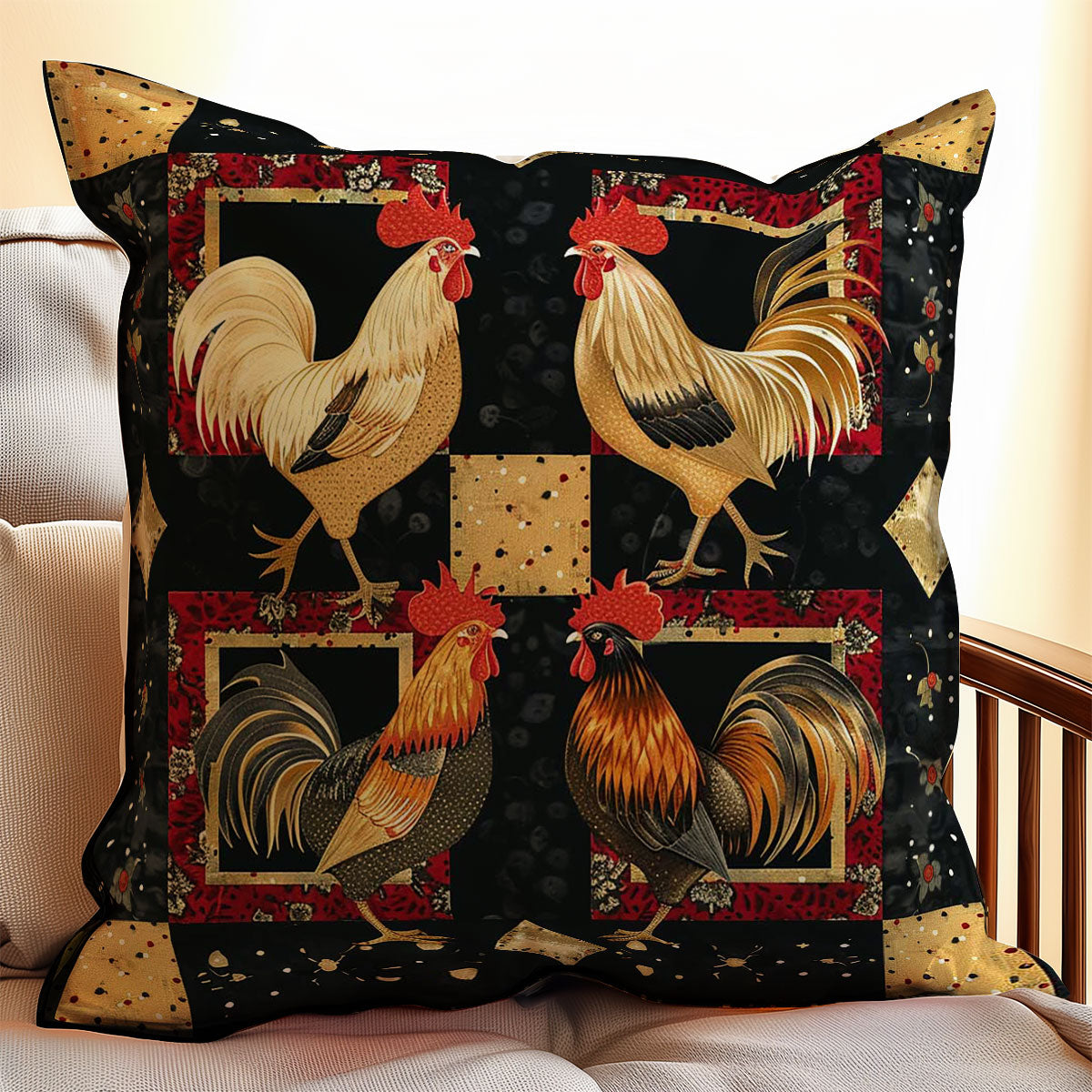 Chicken WJ2207045CL Quilt Pillow Case