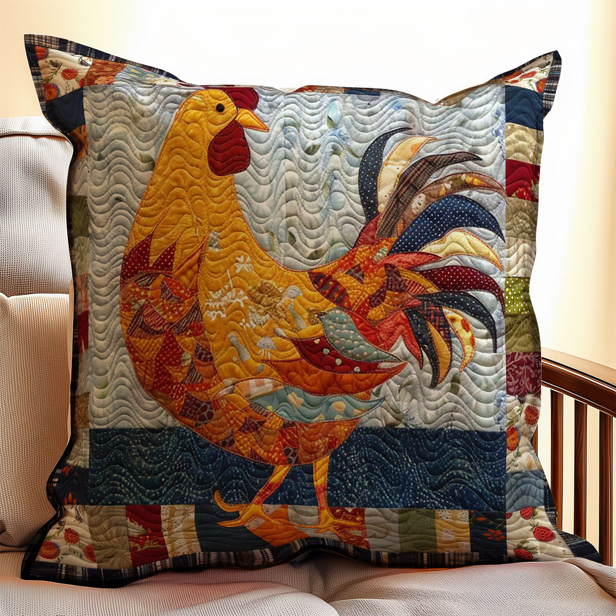 Chicken WJ2407040CL Quilt Pillow Case