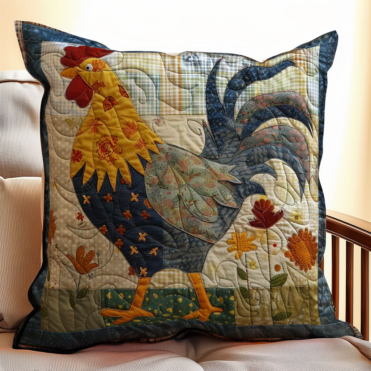 Chicken WJ2907044CL Quilt Pillow Case