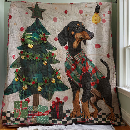 Christmas Dachshund WJ2707015CL Quilt