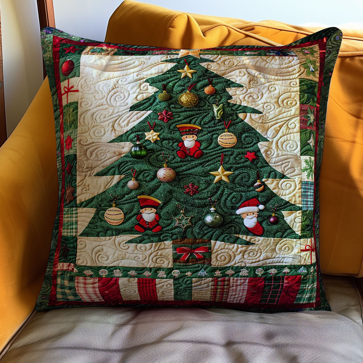 Christmas Tree WJ1009031CL Quilt Pillow Case
