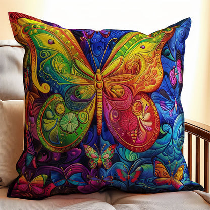 Colorful Butterflies WJ2308032CL Quilt Pillow Case