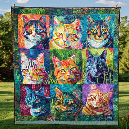 Colorful Cats WJ1609002CL Quilt