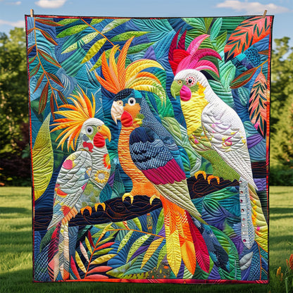 Colorful Cockatiels WJ2308012CL Quilt