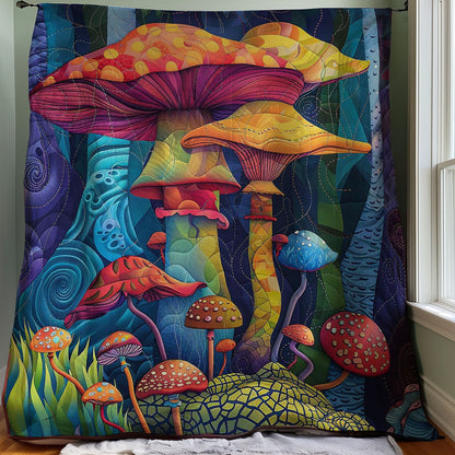 Colorful Hippie Mushroom WJ1807008CL Quilt