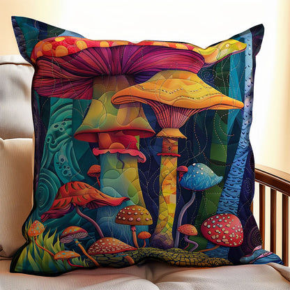 Colorful Hippie Mushroom WJ1807022CL Quilt Pillow Case