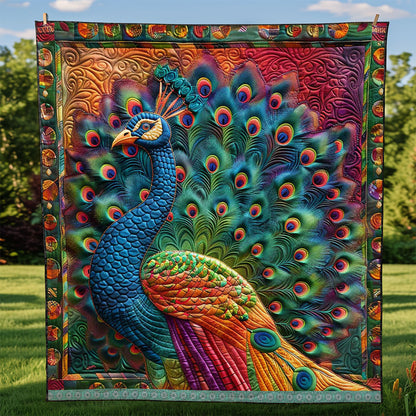 Colorful Peacock WJ1609005CL Quilt