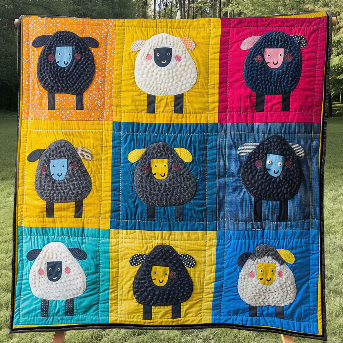 Colorful Sheep WJ1908009CL Quilt