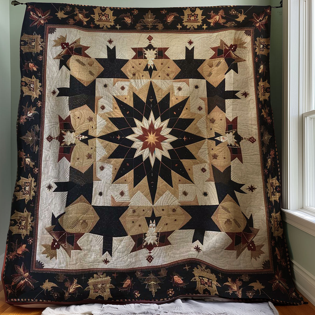 Cowboy Inspired Star WJ0107006CL Quilt