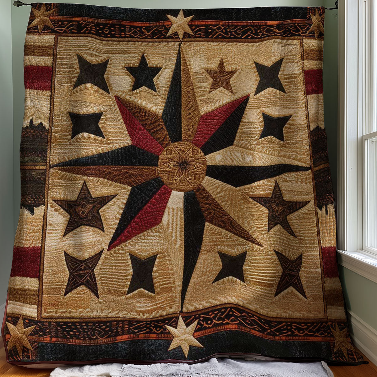 Cowboy Inspired Star WJ1007005CL Quilt