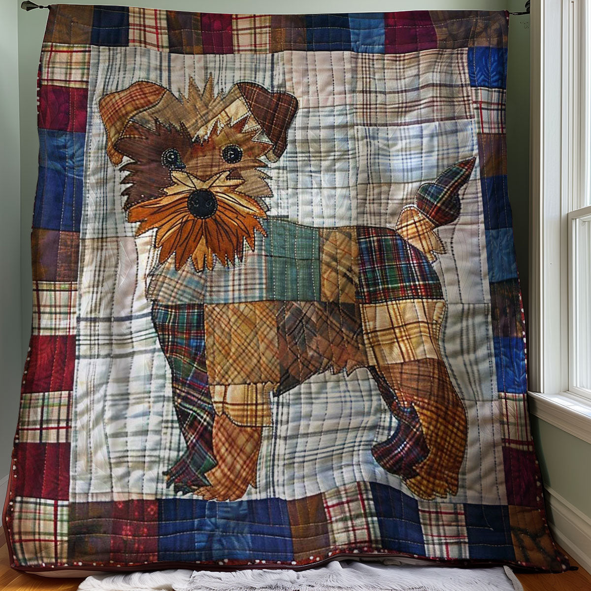 Cute Terrier Dog WJ2907015CL Quilt