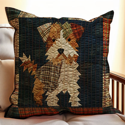 Cute Terrier Dog WJ2907045CL Quilt Pillow Case