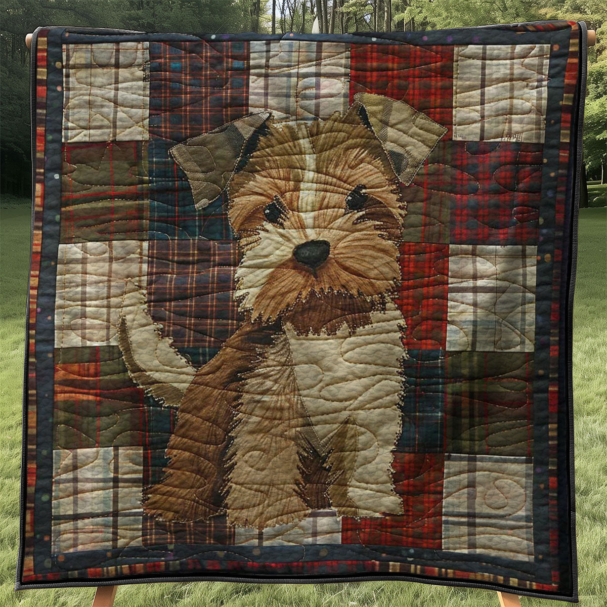 Cute Terrier Dog WJ3107016CL Quilt