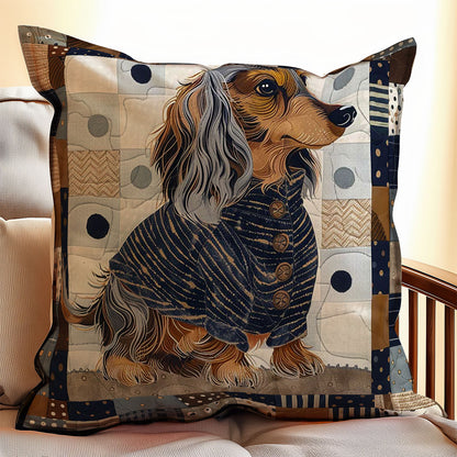 Dachshund WJ1807023CL Quilt Pillow Case