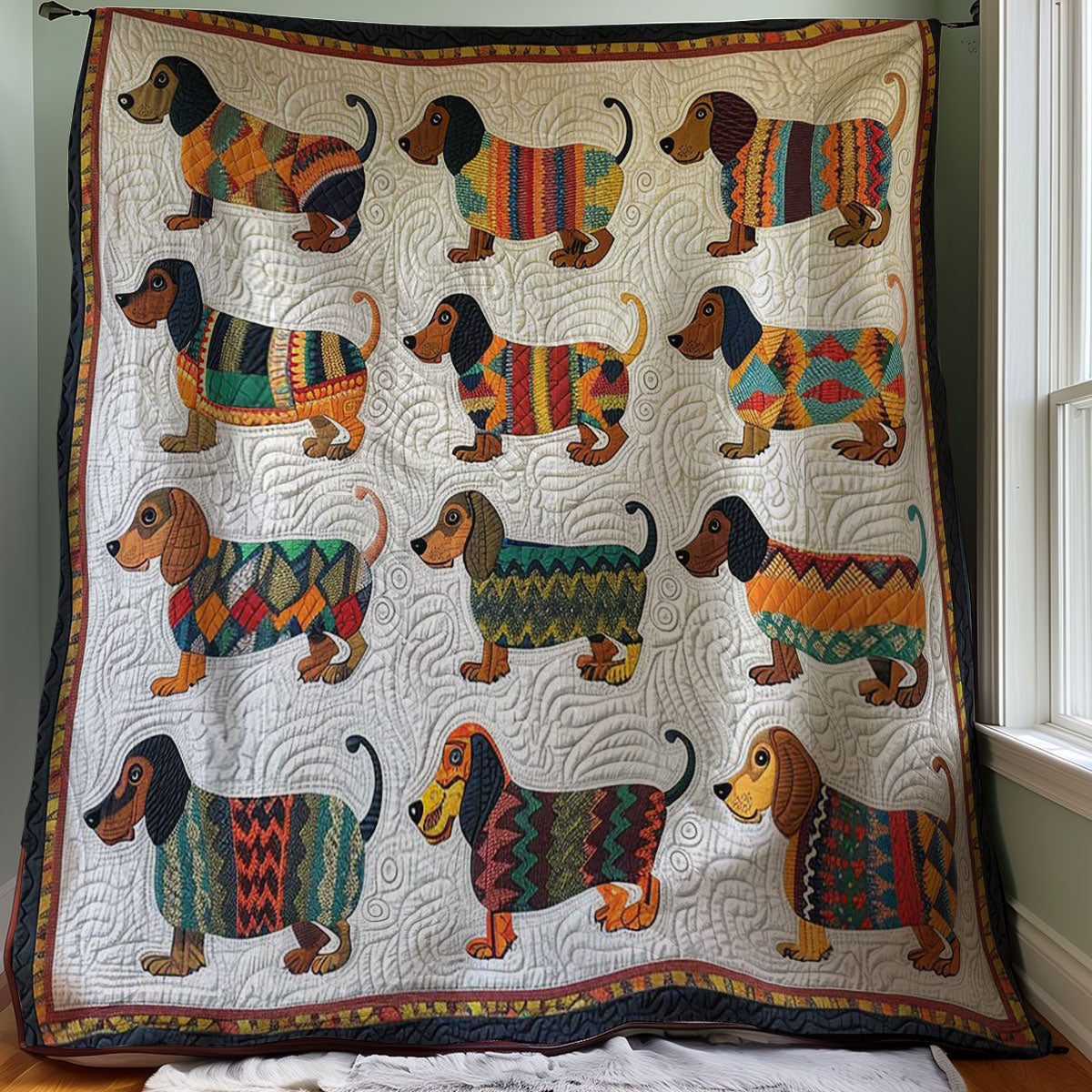 Dachshund WJ2007013CL Quilt