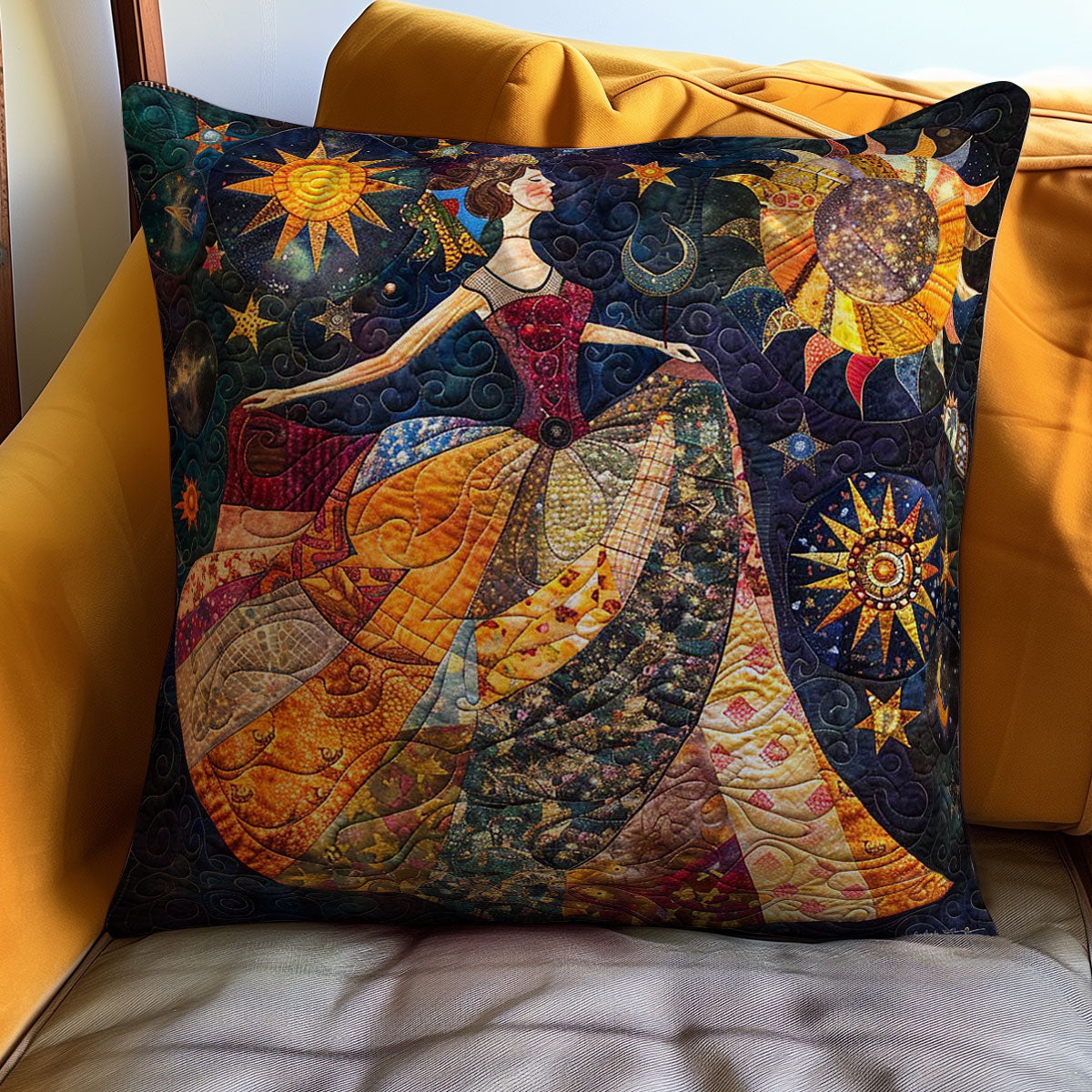 Dancing Woman WJ3008033CL Quilt Pillow Case