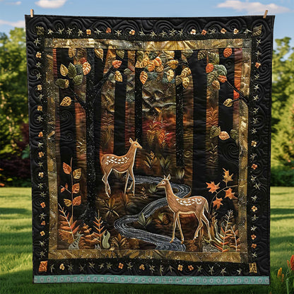 Deers In The Wood WJ1409005CL Quilt