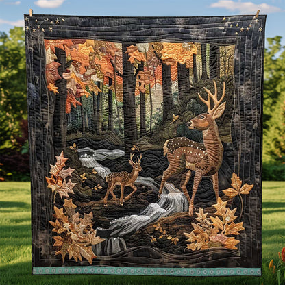 Deers In The Wood WJ1409006CL Quilt
