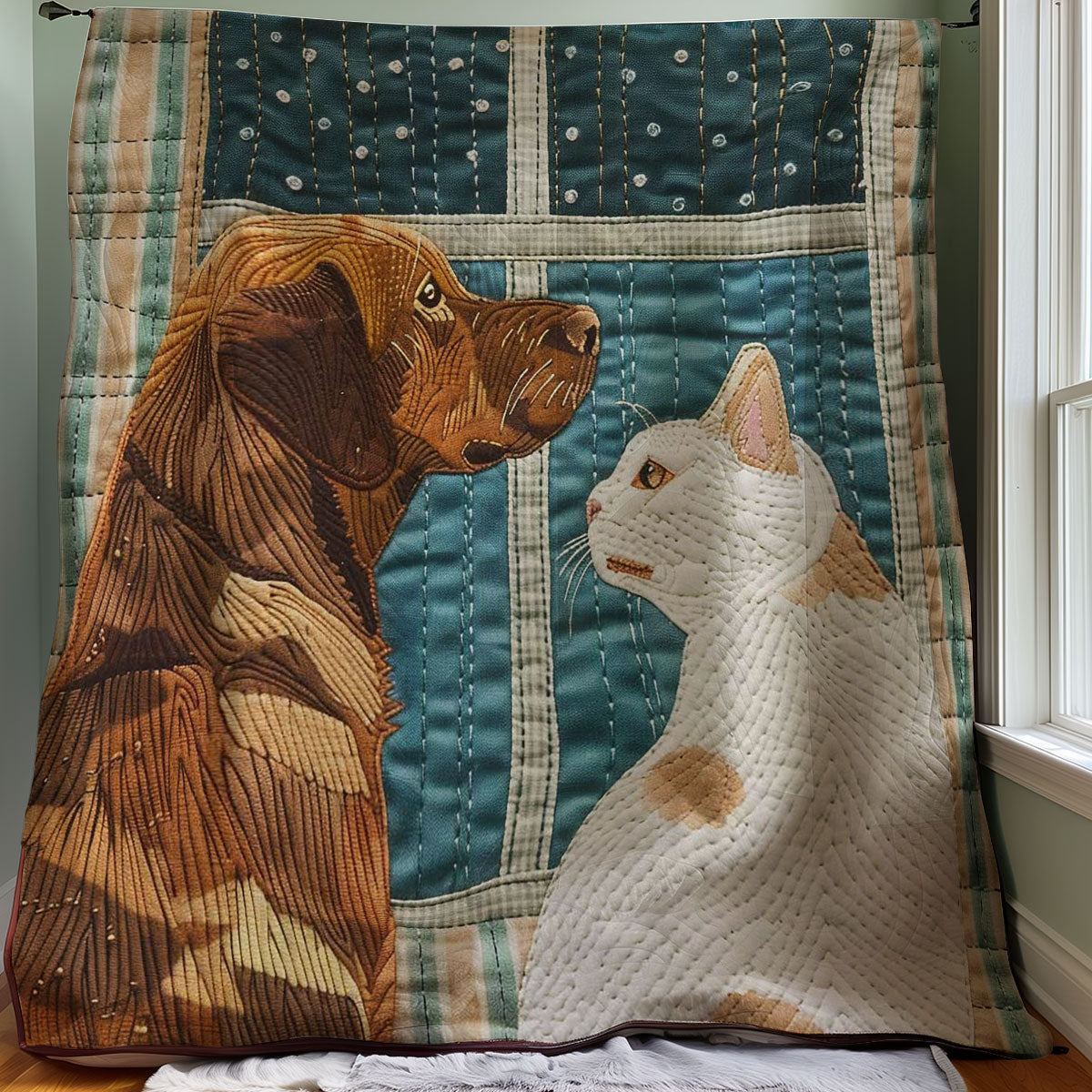 Dog And Cat WJ2907017CL Quilt