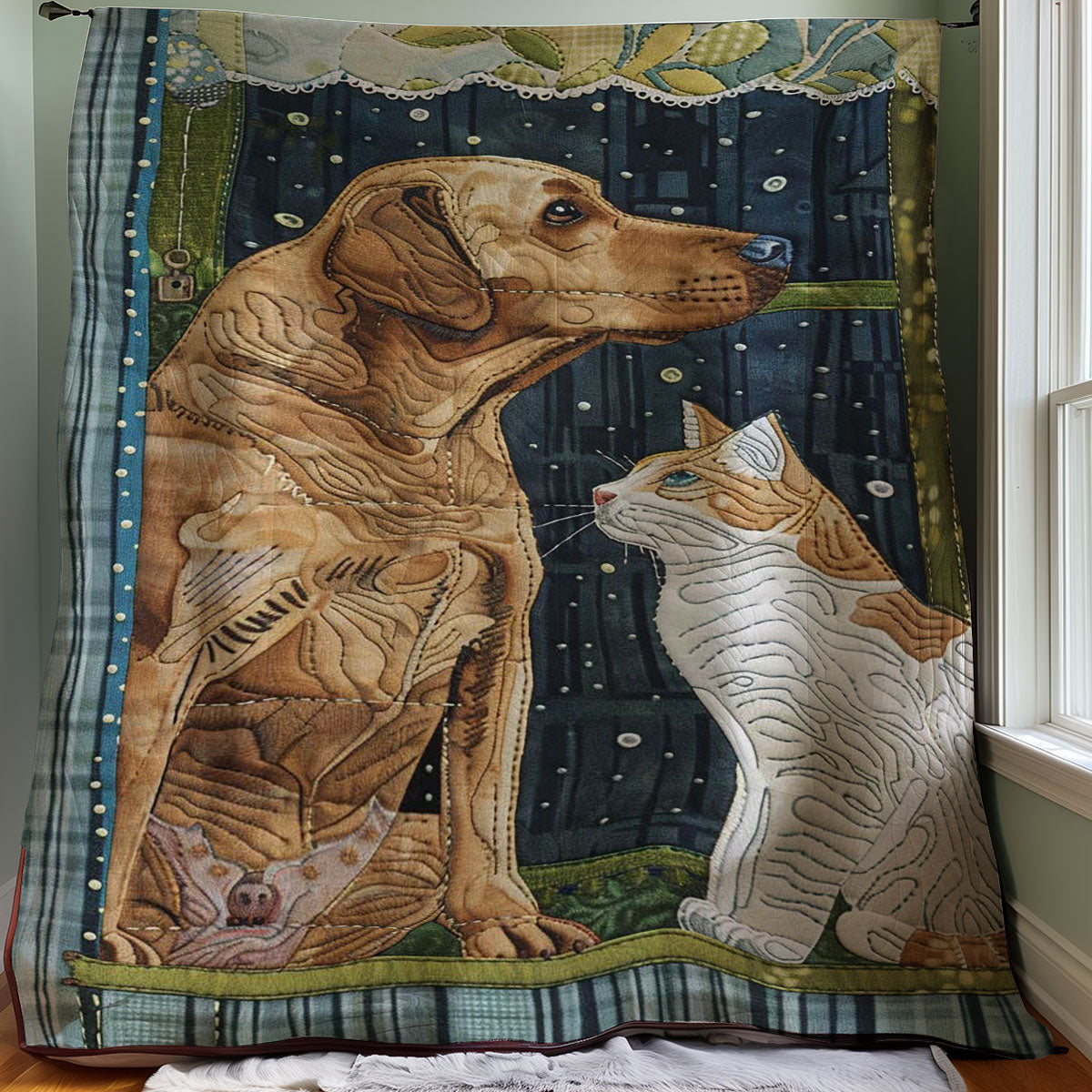 Dog And Cat WJ2907021CL Quilt