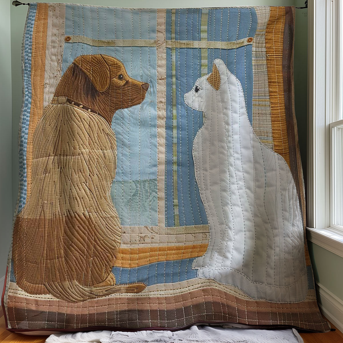 Dog And Cat WJ2907022CL Quilt